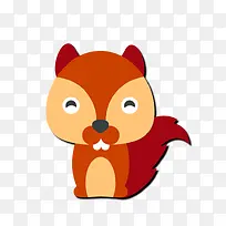 手绘卡通松鼠矢量素材-空若网 手绘卡通松鼠矢量素材-空若网