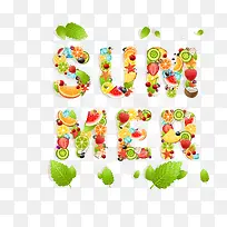 summer水果字体-空若网 summer水果字体-空若网