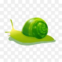 卡通绿色蜗牛-空若网 卡通绿色蜗牛-空若网