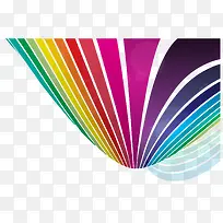 抽象彩色线条矢量-空若网 抽象彩色线条矢量-空若网