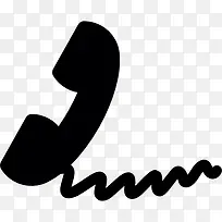 电话耳用电缆图标-空若网 电话耳用电缆图标-空若网