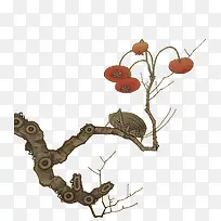 手绘植物与昆虫-空若网 手绘植物与昆虫-空若网