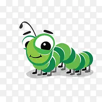 绿色大眼毛毛虫-空若网 绿色大眼毛毛虫-空若网