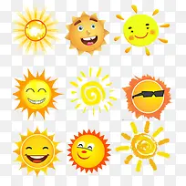 高清手绘插画矢量图太阳-空若网 高清手绘插画矢量图太阳-空若网