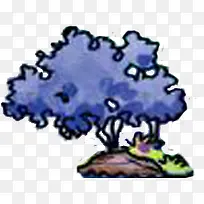 手绘园林彩色植物-空若网 手绘园林彩色植物-空若网