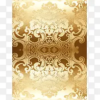 梦幻金色花纹背景-空若网 梦幻金色花纹背景-空若网