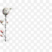 唯美爱心植物插画-空若网 唯美爱心植物插画-空若网