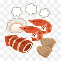 手绘龙虾-空若网 手绘龙虾-空若网