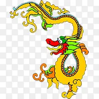 黄色卡通龙-空若网 黄色卡通龙-空若网
