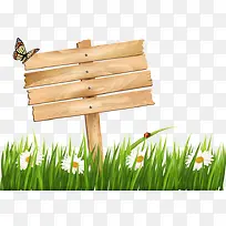 草丛的标牌-空若网 草丛的标牌-空若网