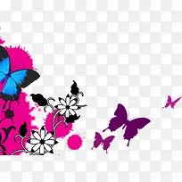 时尚清新蝴蝶花朵-空若网 时尚清新蝴蝶花朵-空若网