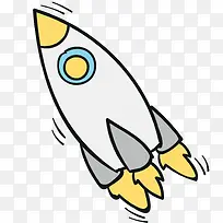 矢量手绘火箭航天素材-空若网 矢量手绘火箭航天素材-空若网