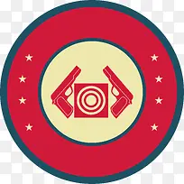 圆形射击logo-空若网 圆形射击logo-空若网