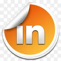 橙色LOGO设计in标志图标-空若网 橙色LOGO设计in标志图标-空若网