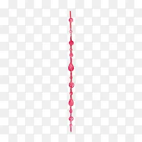 水彩红色装饰绳插画-空若网 水彩红色装饰绳插画-空若网