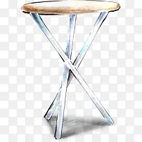 绘画圆桌水彩插画-空若网 绘画圆桌水彩插画-空若网