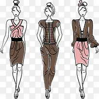 手绘时尚女模名片设计-空若网 手绘时尚女模名片设计-空若网