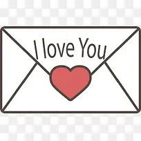 矢量我爱你情书-空若网 矢量我爱你情书-空若网