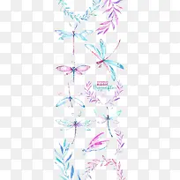 水彩蜻蜓-空若网 水彩蜻蜓-空若网