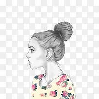 色彩手绘时尚女人-空若网 色彩手绘时尚女人-空若网