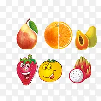 可爱水果卡通插画免扣-空若网 可爱水果卡通插画免扣-空若网