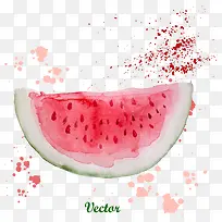 矢量水彩西瓜-空若网 矢量水彩西瓜-空若网