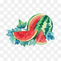 水彩西瓜-空若网 水彩西瓜-空若网