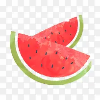 水彩西瓜-空若网 水彩西瓜-空若网
