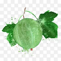 卡通水彩水果-空若网 卡通水彩水果-空若网