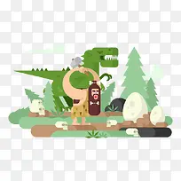 卡通扁平化场景-空若网 卡通扁平化场景-空若网