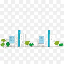 卡通城市房子树木-空若网 卡通城市房子树木-空若网
