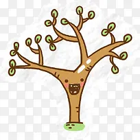 可爱卡通手绘树木-空若网 可爱卡通手绘树木-空若网