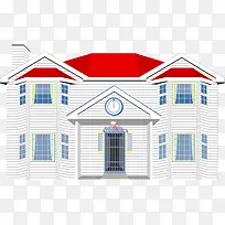 卡通可爱建筑风景-空若网 卡通可爱建筑风景-空若网