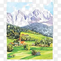 水彩风景-空若网 水彩风景-空若网