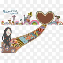 风景韩式插画矢量-空若网 风景韩式插画矢量-空若网