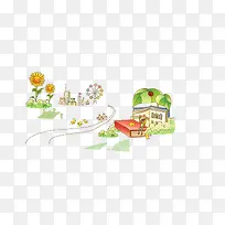 卡通风景-空若网 卡通风景-空若网