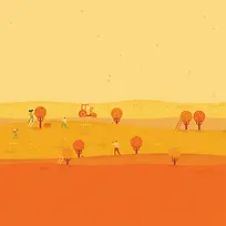 手绘卡通沙漠小树-空若网 手绘卡通沙漠小树-空若网