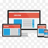 矢量手绘电子产品苹果电脑平板手-空若网 矢量手绘电子产品苹果电脑平板手-空若网