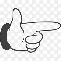 卡通矢量手指手势图-空若网 卡通矢量手指手势图-空若网