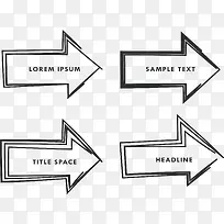 手绘手账向右箭头-空若网 手绘手账向右箭头-空若网