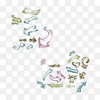 手绘指示箭头-空若网 手绘指示箭头-空若网