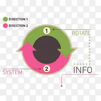 双向彩色箭头-空若网 双向彩色箭头-空若网