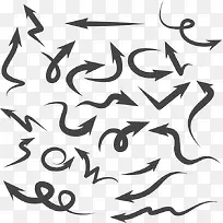 扁平化箭头矢量-空若网 扁平化箭头矢量-空若网