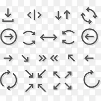 扁平化箭头矢量-空若网 扁平化箭头矢量-空若网