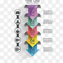 矢量箭头流程表-空若网 矢量箭头流程表-空若网