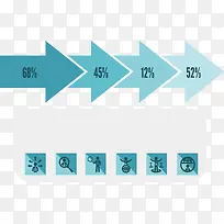 向右箭头流程数据图表-空若网 向右箭头流程数据图表-空若网
