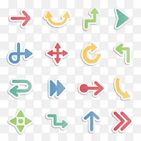 矢量手绘箭头卡通-空若网 矢量手绘箭头卡通-空若网