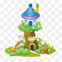 卡通树屋-空若网 卡通树屋-空若网