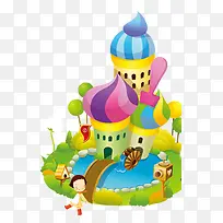 卡通房子-空若网 卡通房子-空若网