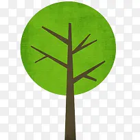 卡通绿色树-空若网 卡通绿色树-空若网